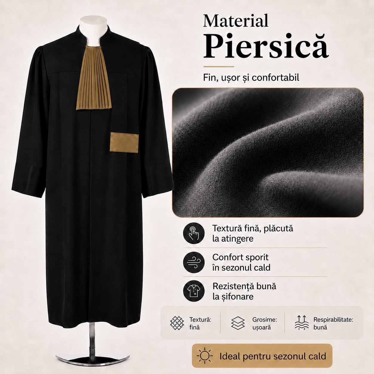Material Piersica pentru roba consilier juridic