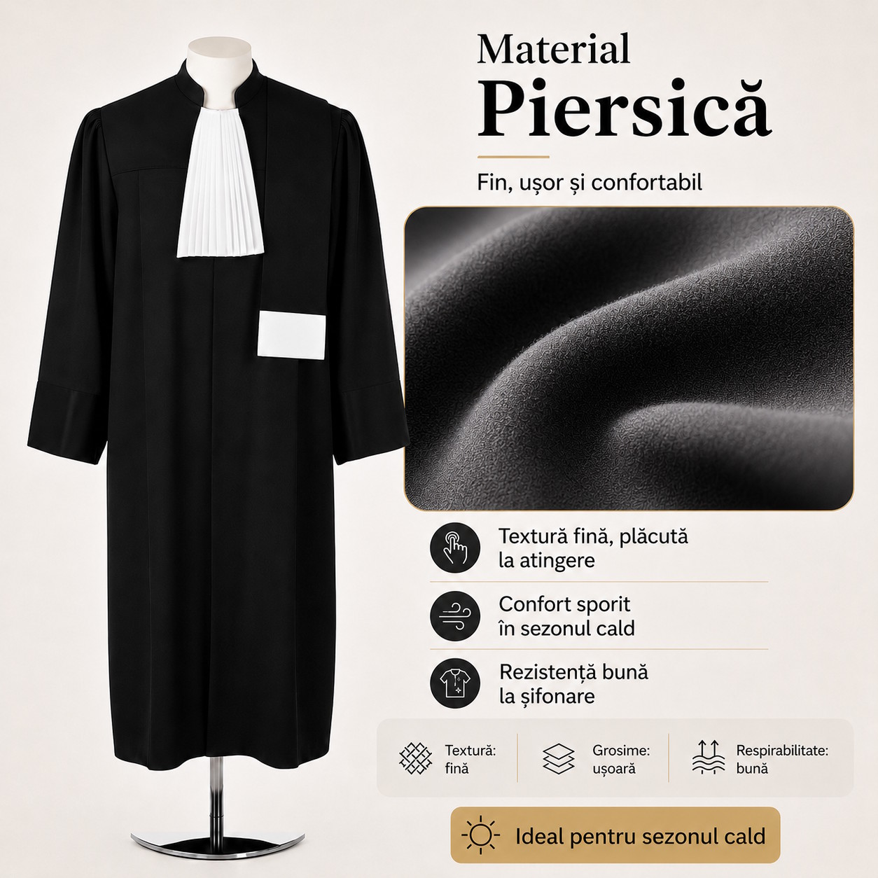Material Piersica pentru roba avocat