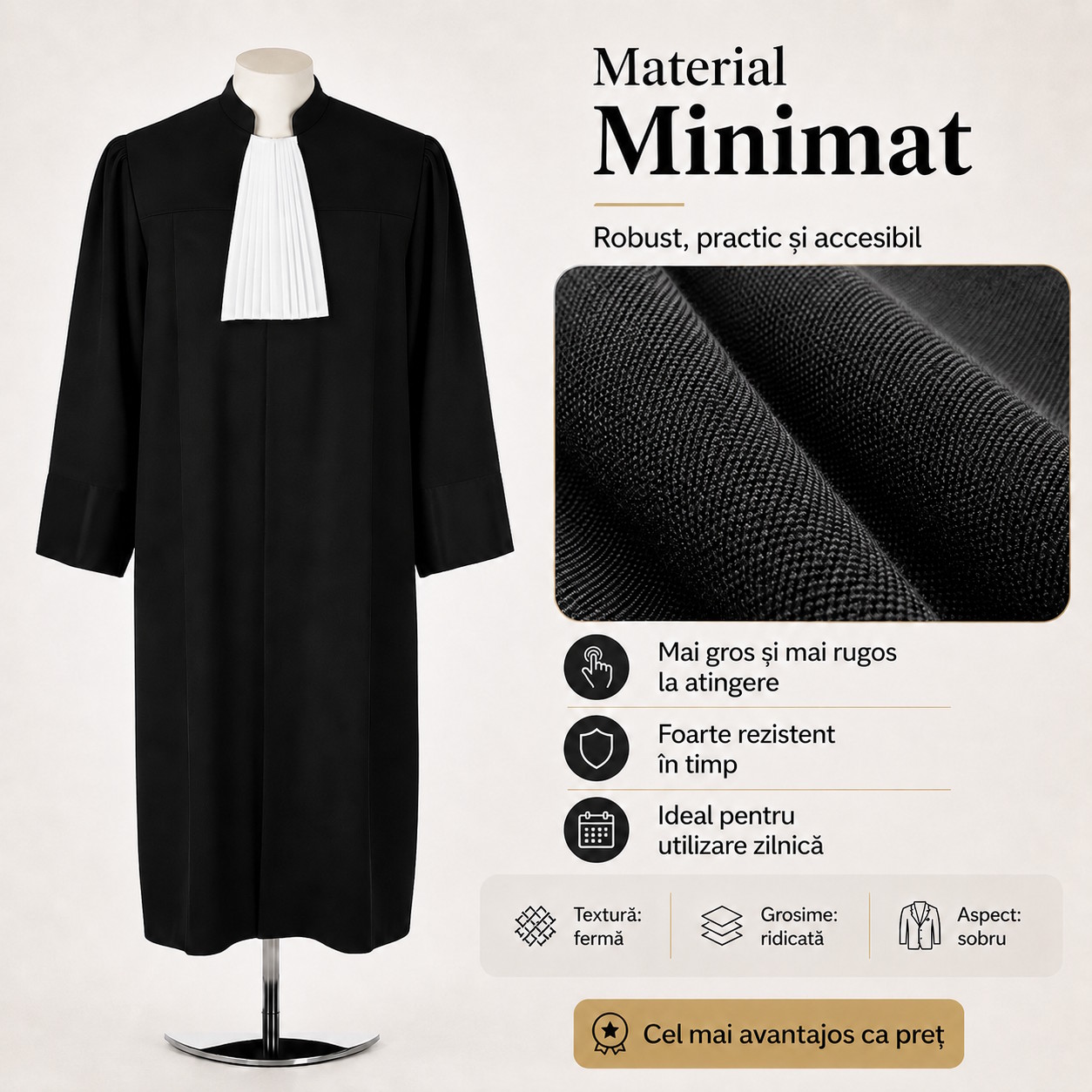 Material Minimat pentru roba judecator