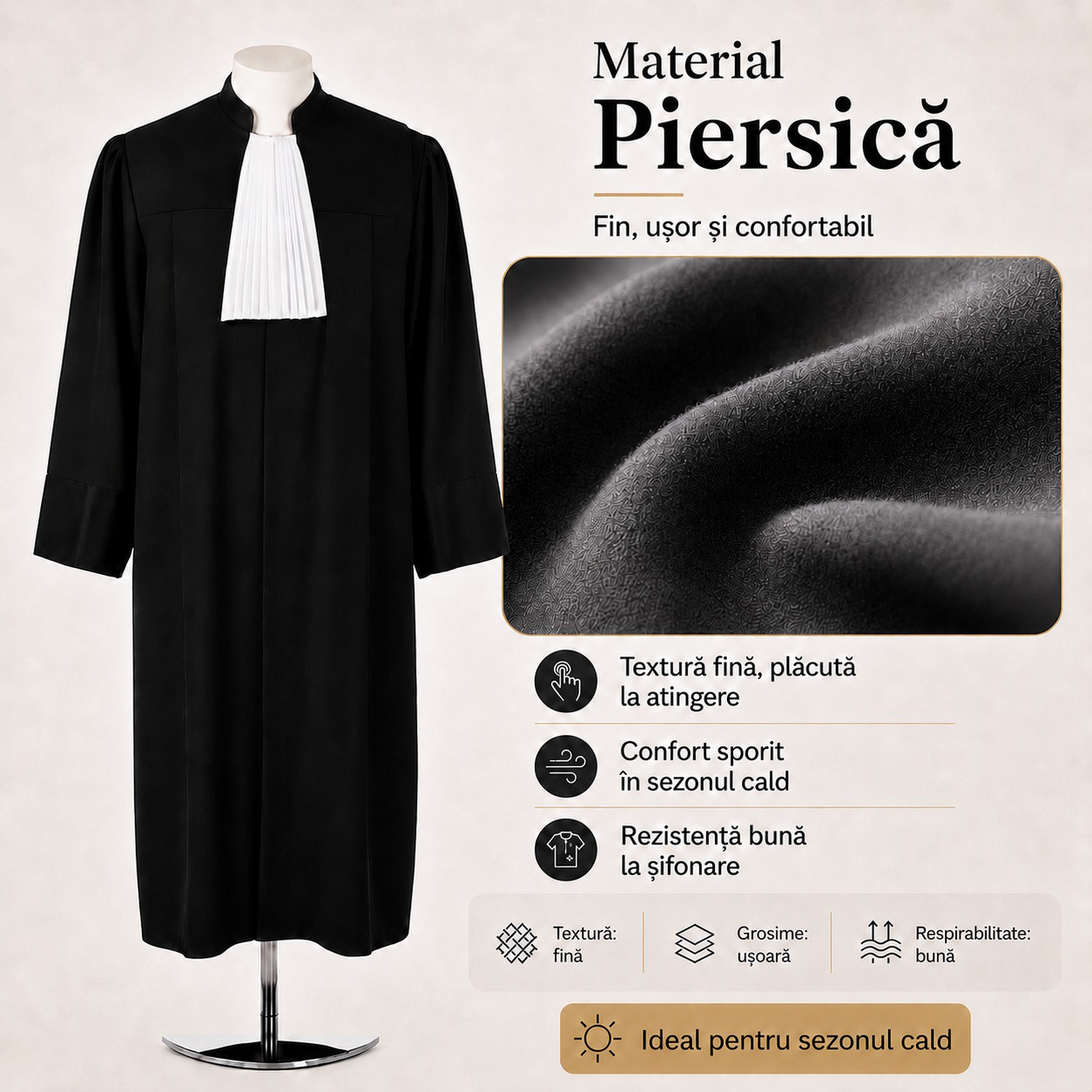 Material Piersica pentru roba judecator